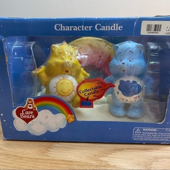 Vintage Care Bears Character Candle Set NEW Sunshine Grumpy Storm - Picture 2 of 8